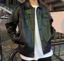 Veste en cuir pour homme F1064 2