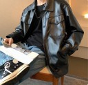 Veste en cuir pour homme F1064 3