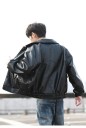 Veste en cuir pour homme F1087 2