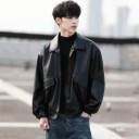 Veste en cuir pour homme F1087 3