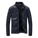 Veste en cuir pour homme F1091 4