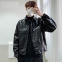 Veste en cuir pour homme F1161 1