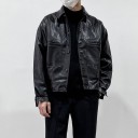 Veste en cuir pour homme F1161 1