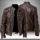 Veste en cuir pour homme F1189 1