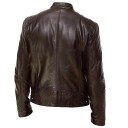Veste en cuir pour homme F1189 3