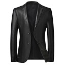 Veste en cuir pour homme F1232 1