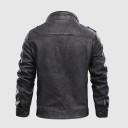 Veste en cuir pour homme F1248 2