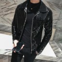Veste en cuir pour homme F1308 3