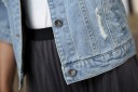 Veste en jean à manches courtes pour femmes 6