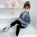 Veste en jean pour fille avec un chat 4