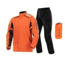 Veste et pantalon de pluie unisexe pour moto ultraléger en polyester TPU 3 couches avec capuche, surchaussures et éléments réfléchissants 8