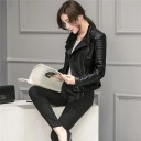 Veste femme en simili cuir P1666 3