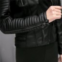 Veste femme en simili cuir P1666 4