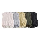 Veste femme unie avec fermeture éclair et poches Veste pratique et stylée en polyester disponible en différentes couleurs pour un usage quotidien 12