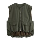 Veste femme unie avec fermeture éclair et poches Veste pratique et stylée en polyester disponible en différentes couleurs pour un usage 4