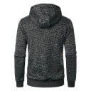 Veste homme à capuche et fermeture éclair Veste de sport mi-saison avec poches Fermetures éclair contrastées Veste souple 7