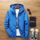 Veste légère pour femmes avec capuche pour le printemps et l'automne Veste coupe-vent avec fermeture éclair sur toute la longueur 6