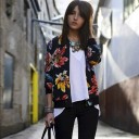 Veste légère pour femmes avec des fleurs 4