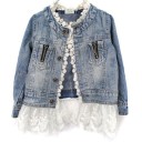 Veste pour fille avec dentelle 6