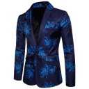 Veste pour homme avec imprimé feuilles J1512 8