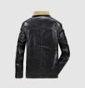 Veste pour homme en simili cuir avec fourrure J2044 2