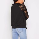 Veste printemps/automne pour femme avec dentelle J1039 1