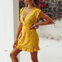 Vestido amarillo con volantes 3