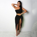 Vestido assimétrico de dois peças 4