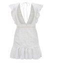 Vestido blanco con volantes 2