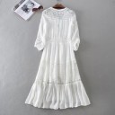 Vestido boho branco de verão 1