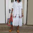 Vestido branco de camisa 1