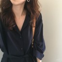 Vestido camiseiro de manga longa 4