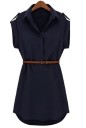 Vestido camisero de mujer con cinturón 2