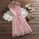 Vestido camisero sin mangas 8