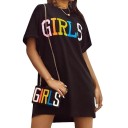 Vestido camiseta negro 1