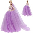 Vestido com cauda para boneca 6