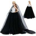 Vestido con cola para muñeca 2