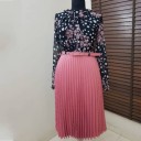 Vestido con falda plisada 4