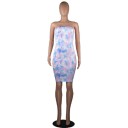 Vestido curto sem alças 2