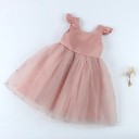 Vestido de baile para meninas com laço 1