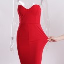 Vestido de baile sem alças 3