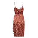 Vestido de bolinhas com fenda 2