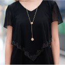 Vestido de camadas para senhora 4