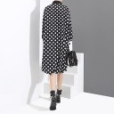 Vestido de camisa preto e branco 4