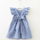 Vestido de cuadros para niñas N71 1