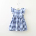 Vestido de cuadros para niñas N71 4