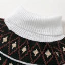 Vestido de cuello alto y manga larga 6