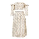 Vestido de dos piezas con flores. 1