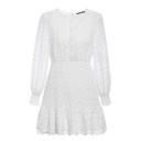 Vestido de encaje con mangas largas A1 5