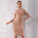 Vestido de festa com mangas longas 3